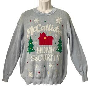 Home Alone McCALLISTER HOME SECURITY Ugly Xmas Sweater Size L